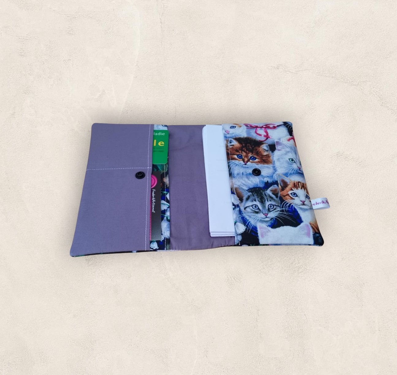 pochette à ordonnances, carte vitale et carte mutuelle, pour ordonnances pliées en 4, modèle animaux – Image 12