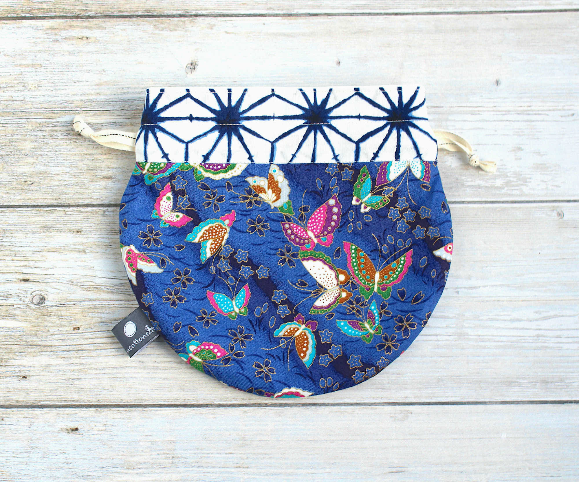 pochette japonaise liens coulissants