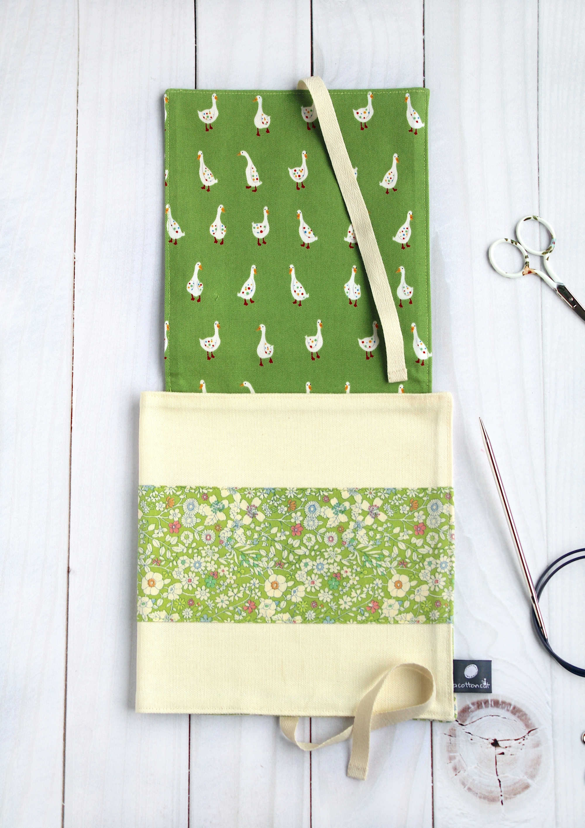 Étui aiguilles circulaires tricot, pochette tricot aiguilles circulaires fixes, accessoire tricot nomade – Image 5