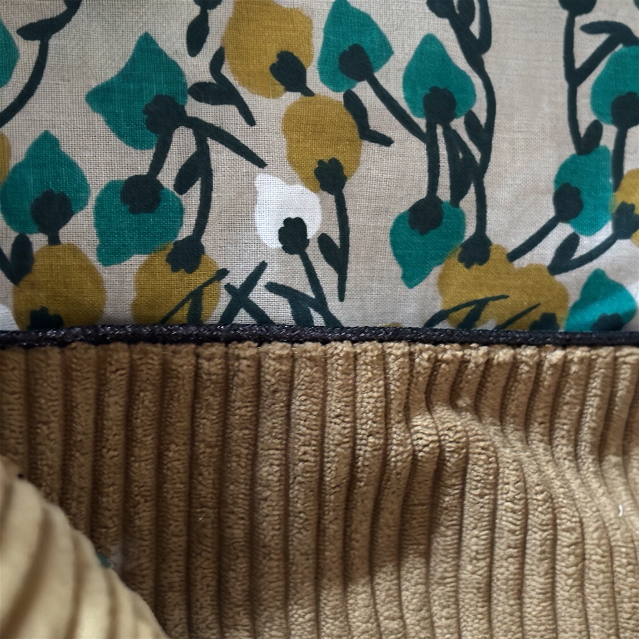 Sac Cabas Femme en Velours Côtelé Tabac– Création Artisanale Française – Image 4