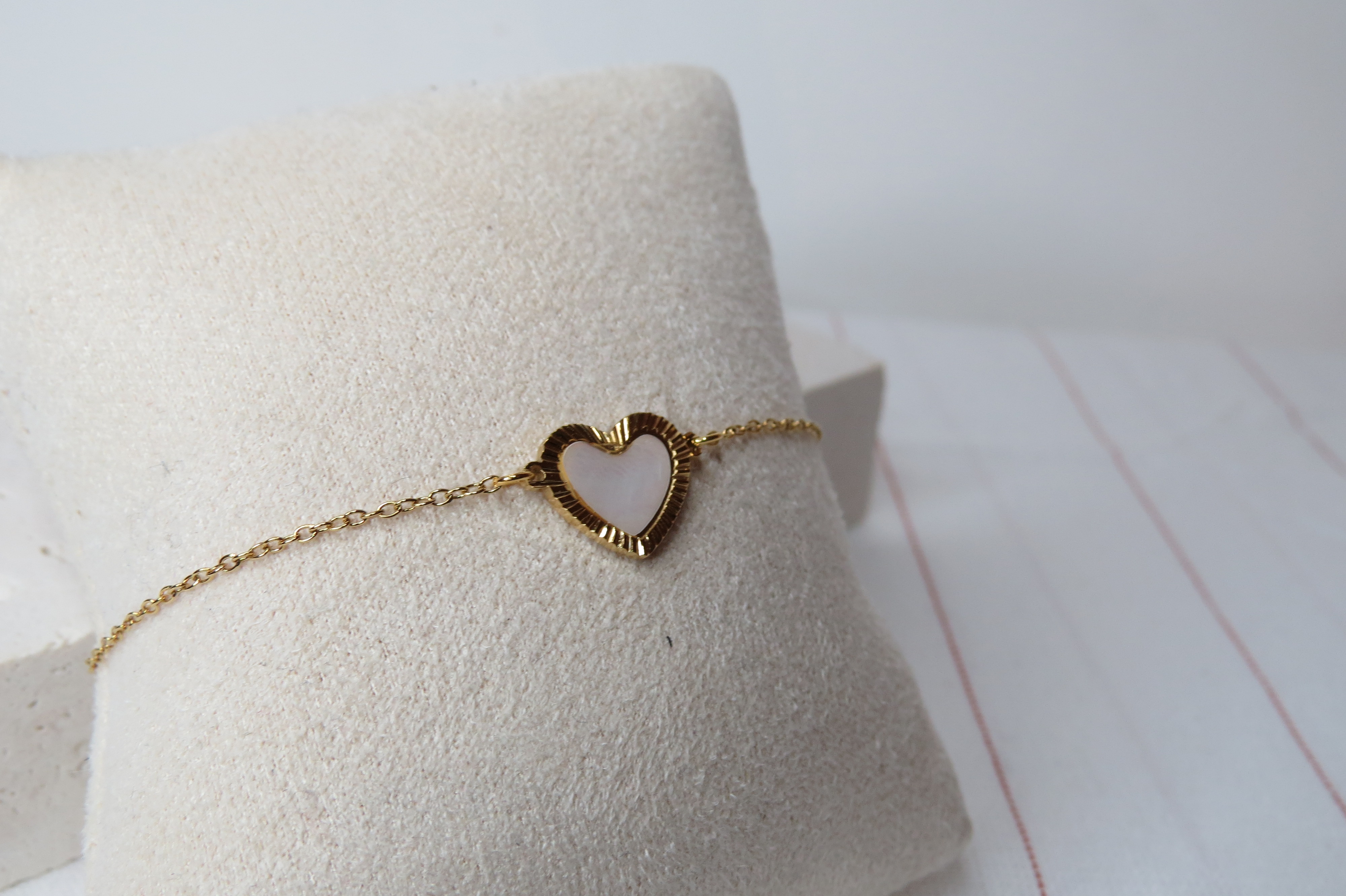 Bracelet nacre et fermoir acier inoxydable – Image 3