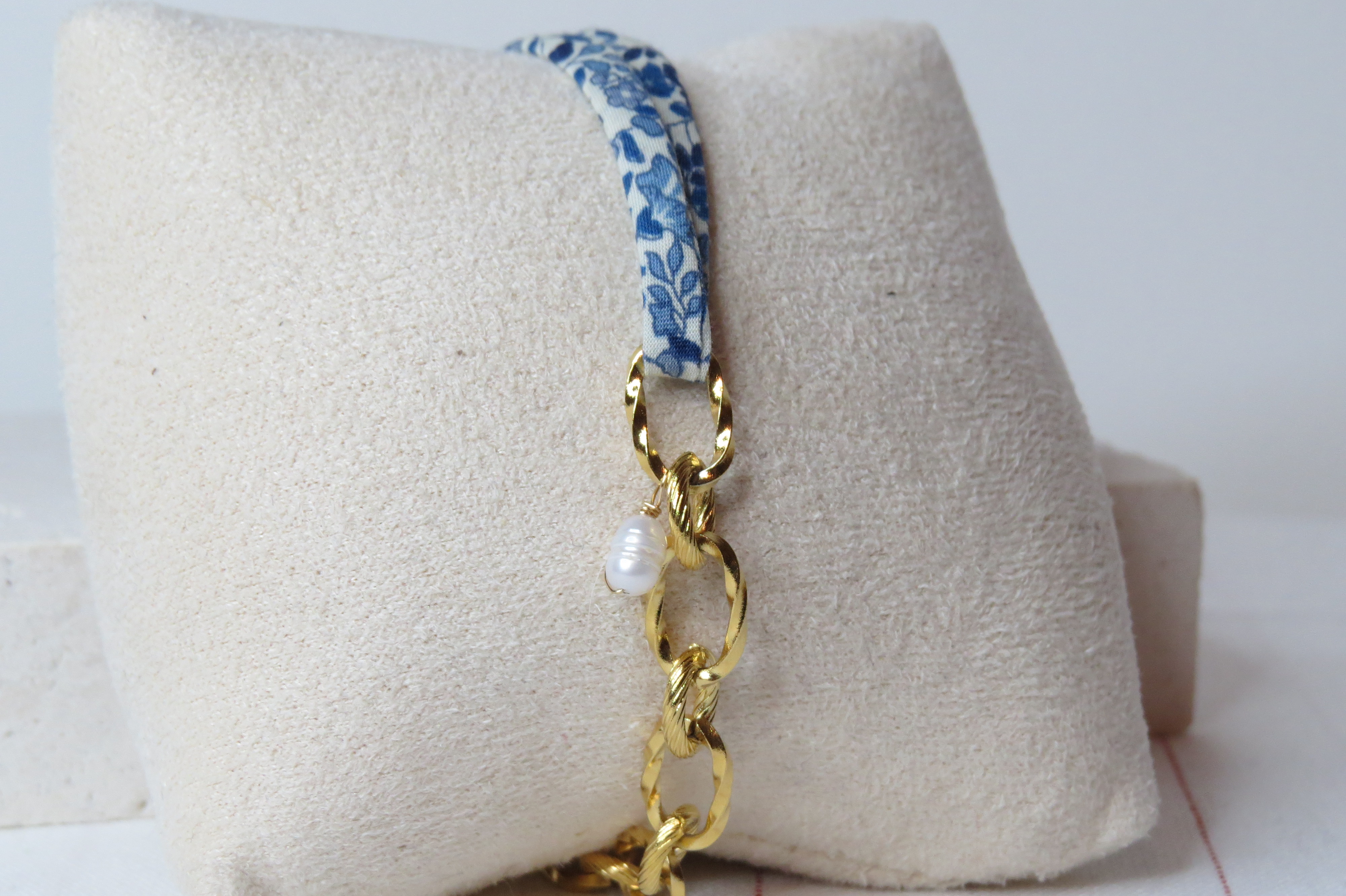 Bracelet ruban et acier inoxydable