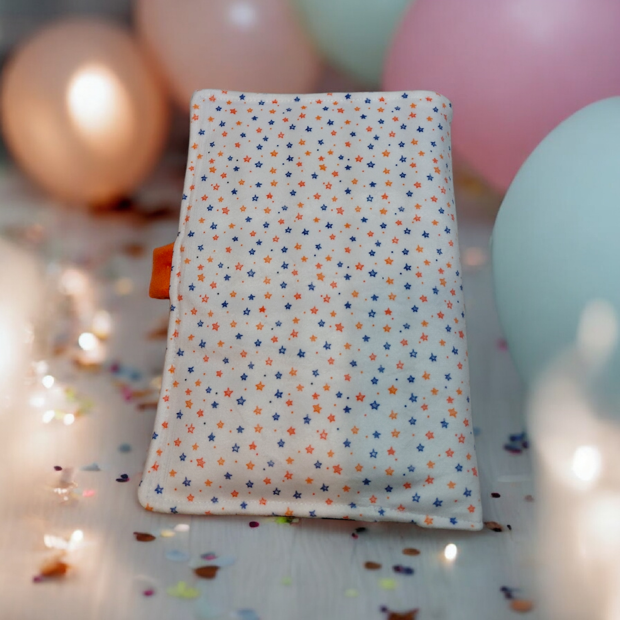 Protège carnet de santé bébé personnalisable en velours molletonné motif renard – Fait main, tissu Oeko-Tex® – Image 3