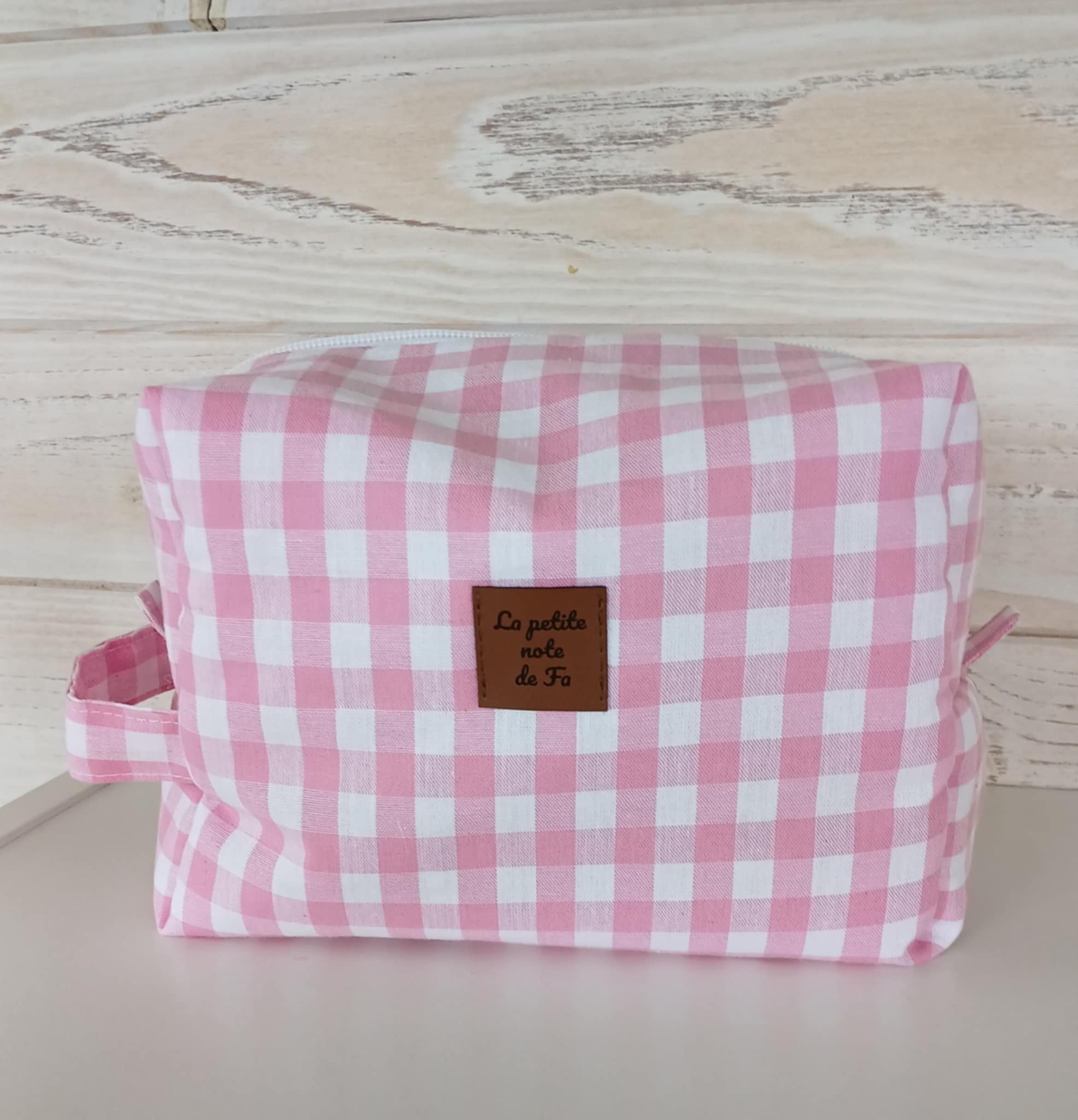 Trousse de toilette Vichy Rose