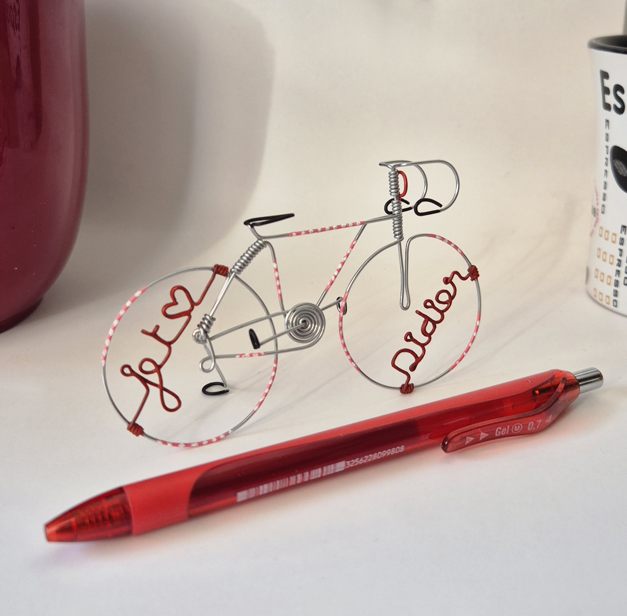 Vélo miniature Saint-Valentin personnalisable – Image 2