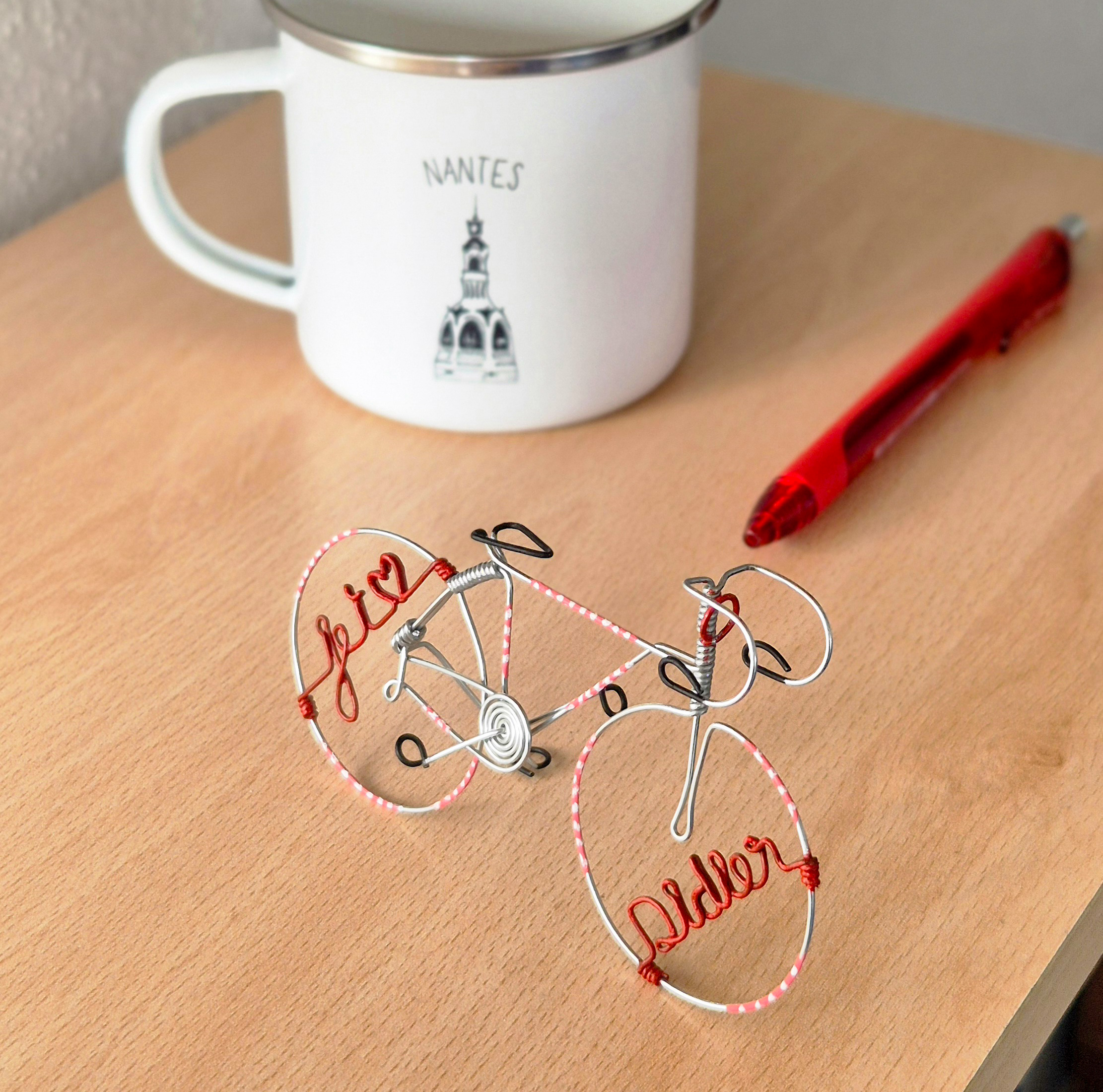 Vélo miniature Saint-Valentin personnalisable – Image 3