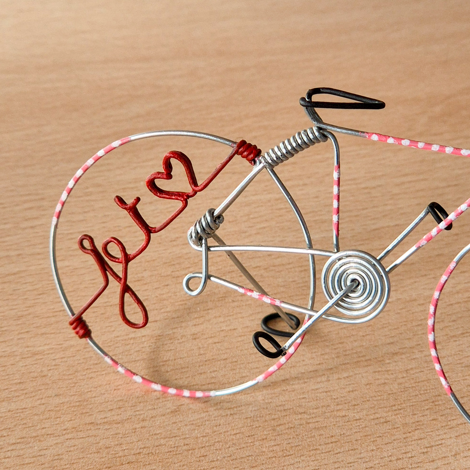 Vélo miniature Saint-Valentin personnalisable – Image 5