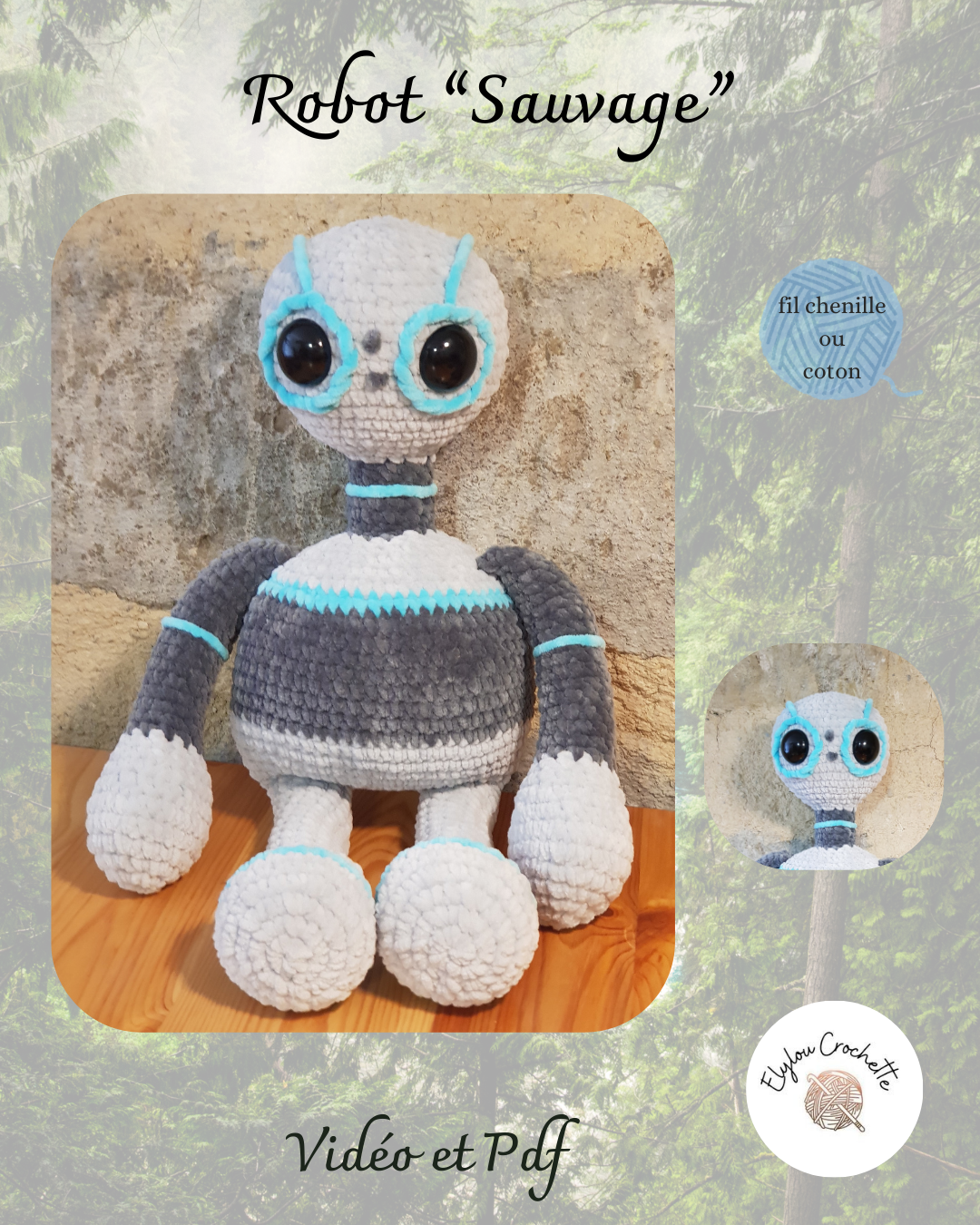 tuto pdf FR : ROBOT sauvage au crochet