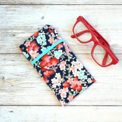 etui lunettes tissu japonais pour femme