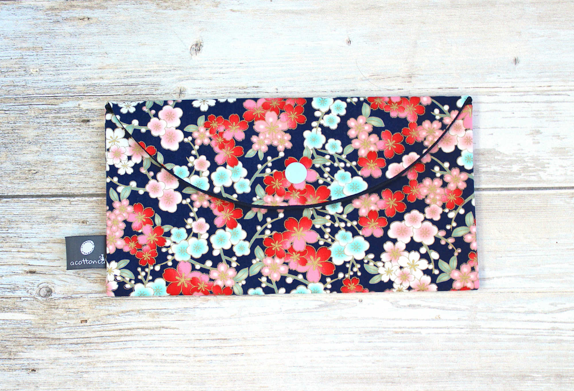 Pochette passeport billets avion, porte documents voyage, trousse japonaise enveloppe tissu – Image 2