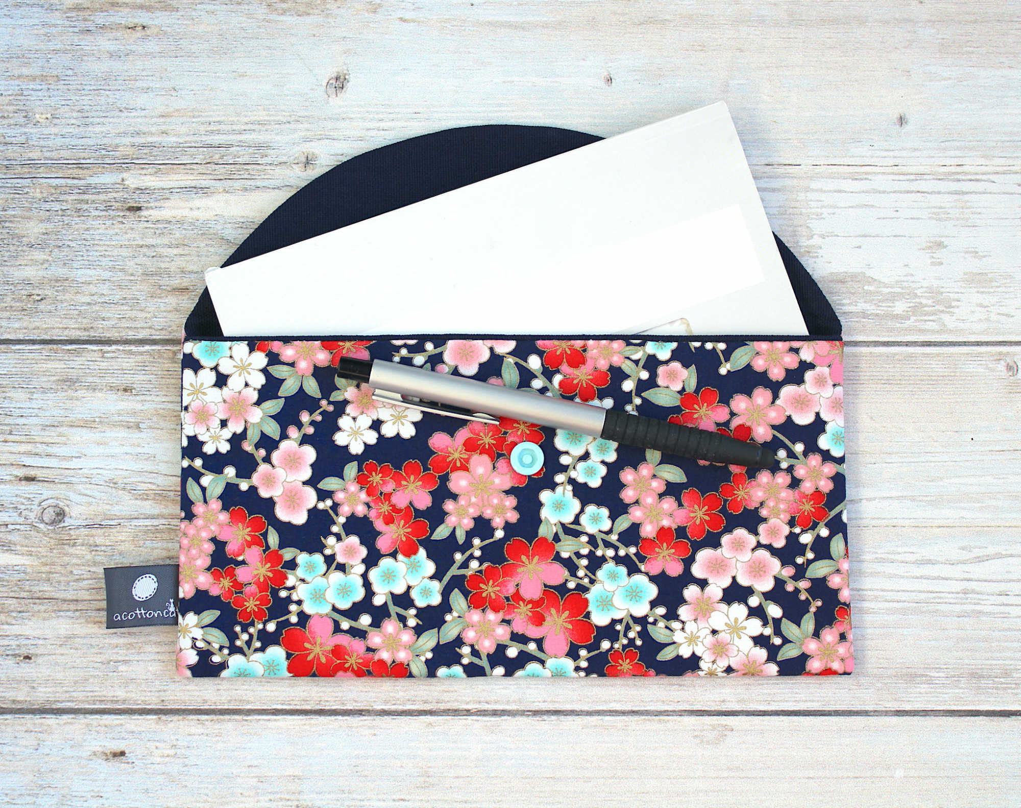 pochette japonaise porte chequier et stylo