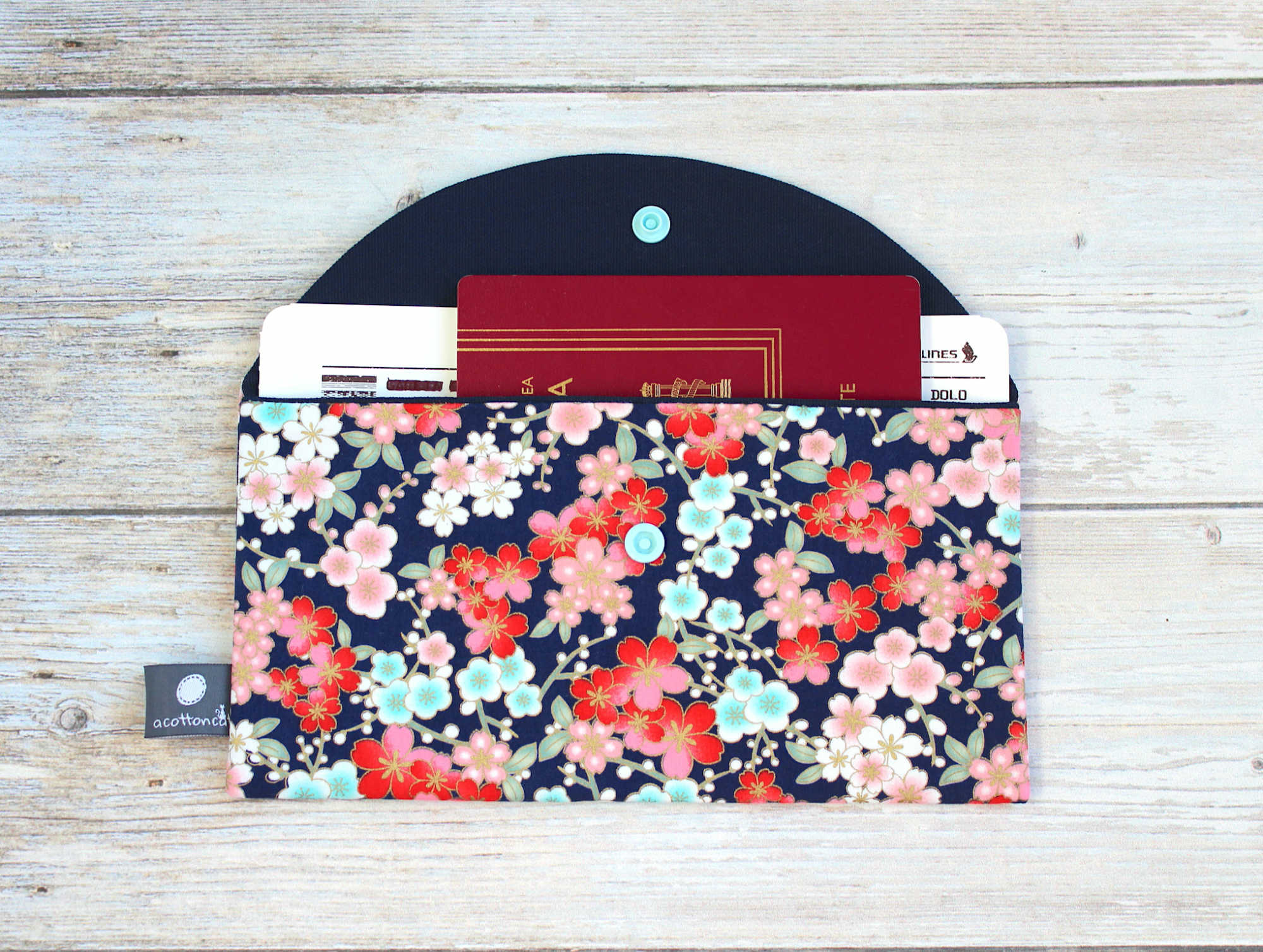 porte passeports et billets avion