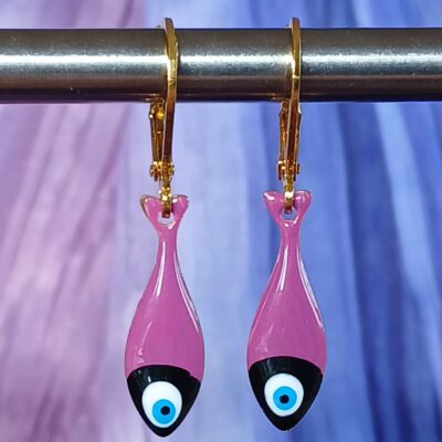 Boucles d'oreille petit poisson coloré