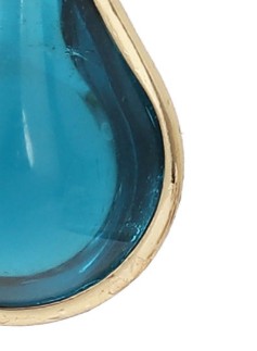 Boucles d'oreilles goutte de verre, coloris au choix – Image 2