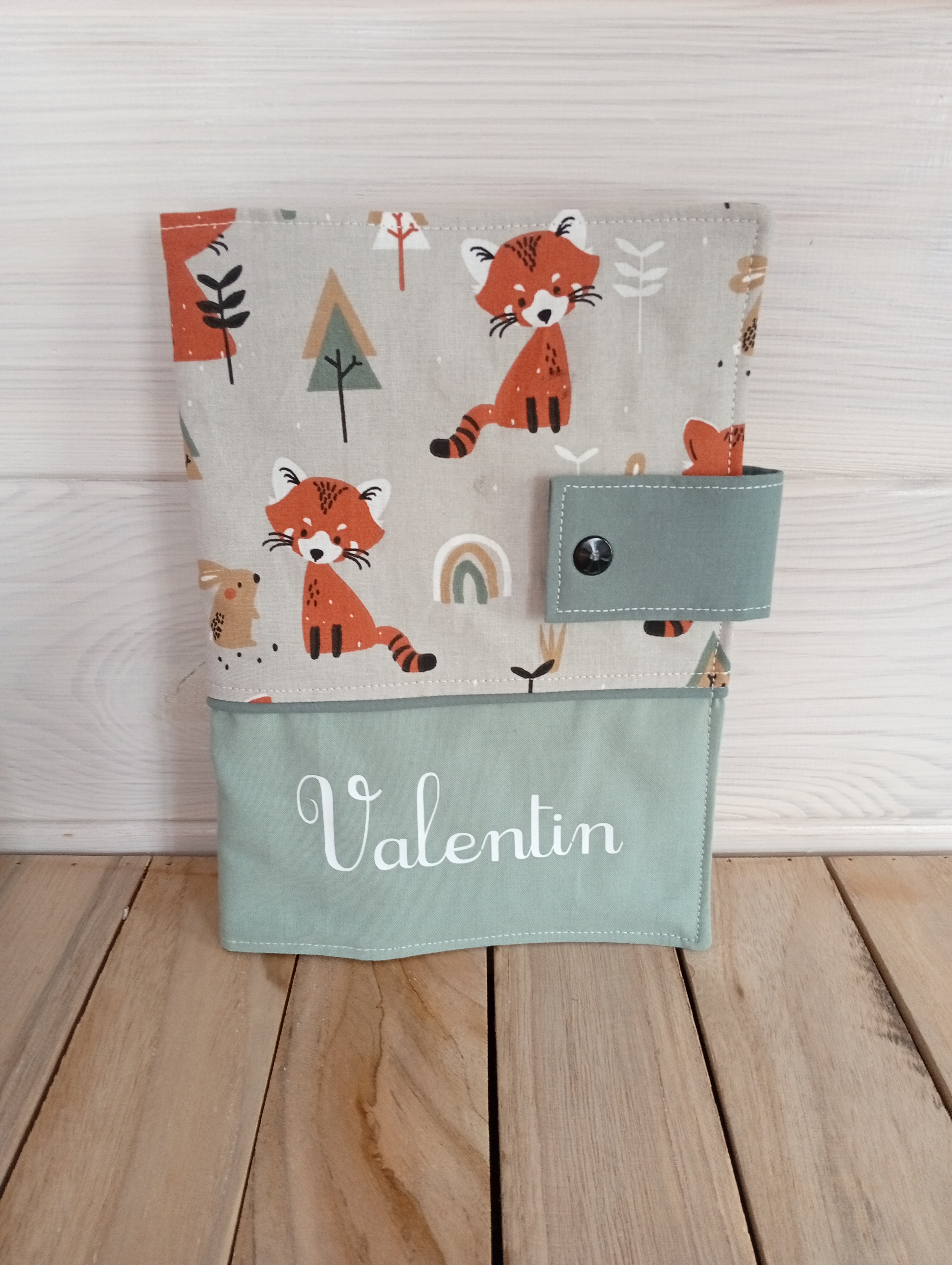 Protège Carnet de Santé Personnalisé _Cadeau de Naissance