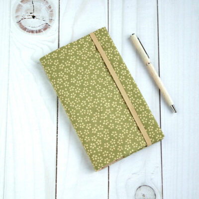 porte chequier japonais tissu fleurs