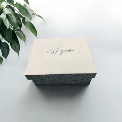 Boîte en cartonnage artisanale- boîte de rangement décorative fait main