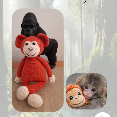 tuto pdf FR : Maman singe du bébé singe au crochet