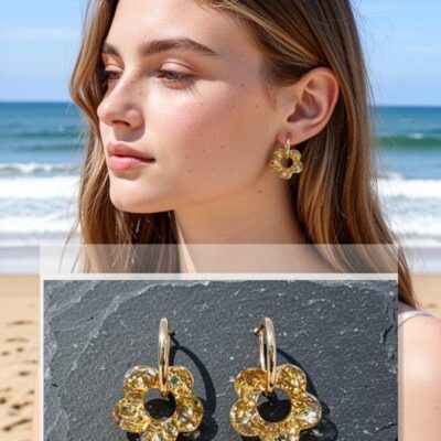 Créoles Fleur Dorée