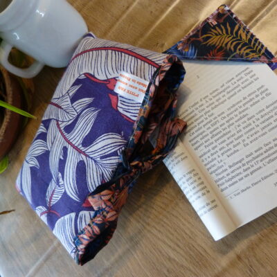 Pochette à livre "poche" - tropique