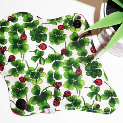 Protège-string lavable COCCINELLE (Mini & discret - 16 cm) - Zéro déchet - protège-tanga ado fille - femme