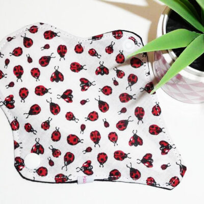 Protège-string lavable COCCINELLE (Mini & discret - 16 cm) - Zéro déchet - protège-tanga ado fille - femme