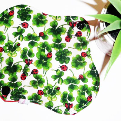 Protège-slip lavable COCCINELLE (Mini & discret : 16 cm) - Zéro déchet - PSL - Protège-slip en coton ado fille femme - Hygiène intime féminine