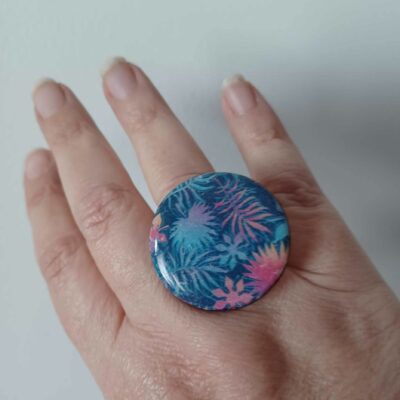 Bague fantaisie polymère Tropical fun