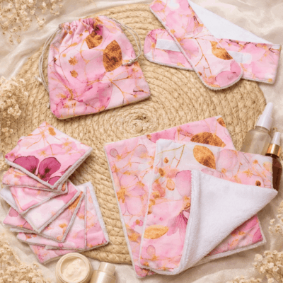 box coffret beauté fleurs roses or