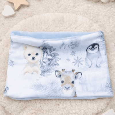 tour de cou cache cou snood animaux polaires