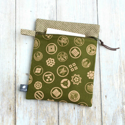 pochette livre zippee tissu japonais