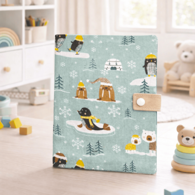 protège carnet de santé animaux de la banquise