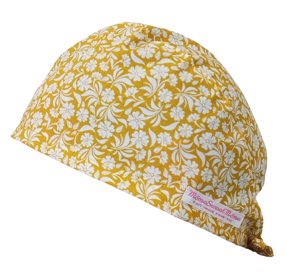 Calot de bloc couvrant - GARDEN - bloc opératoire- chirurgien- dentiste - sage-femme - infirmière - anesthésiste - calot médical - Pharmacien - Pâtisserie