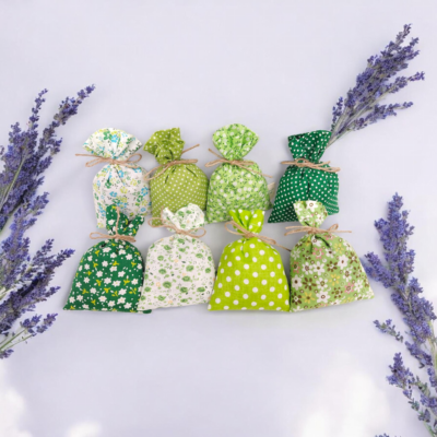 Sachets parfumés lavande de Provence – Fait main – 30g – Parfum naturel pour armoires et tiroirs