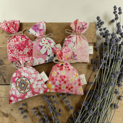 Sachets parfumés lavande de Provence – Fait main – 30g – Parfum naturel pour armoires et tiroirs