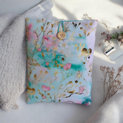 Pochette imperméable pour livre, liseuse et tablette – Housse molletonnée fait main – 2 tailles disponibles