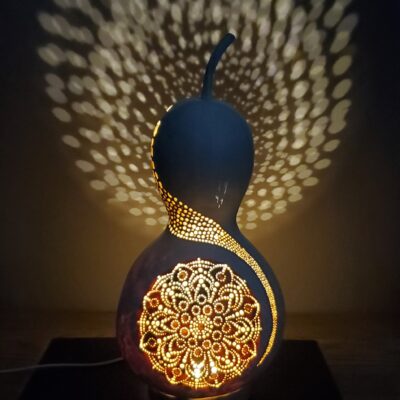 Lampe calebasse - Mandala Spirit