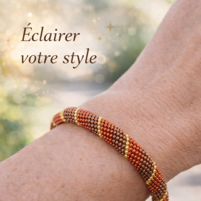 Bracelet rouille/or