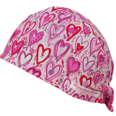 Calot de bloc couvrant - COEURS - bloc opératoire- chirurgien- dentiste - sage-femme - infirmière - anesthésiste - calot médical - Pharmacien - Pâtisserie - Médecin - Docteur