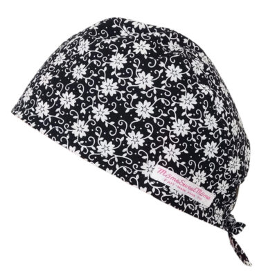 Calot de bloc couvrant - GARDEN (Noir) - bloc opératoire- chirurgien- dentiste - sage-femme - infirmière - anesthésiste - calot médical - Pharmacien - Pâtisserie - Médecin - Docteur