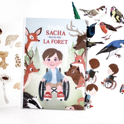 Album Jeunesse Personnalisé – Version adaptée pour les enfants en fauteuil roulant🌳✨👨🦽