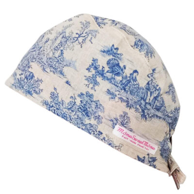 Calot de bloc couvrant - TOILE DE JOUY - bloc opératoire- chirurgien- dentiste - sage-femme - infirmière - anesthésiste - calot médical - Pharmacien - Pâtisserie - Médecin - Docteur