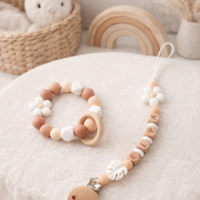 attache tetine anneau dentition peche blanc