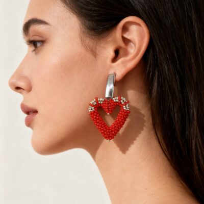 Boucles d'oreilles coeur