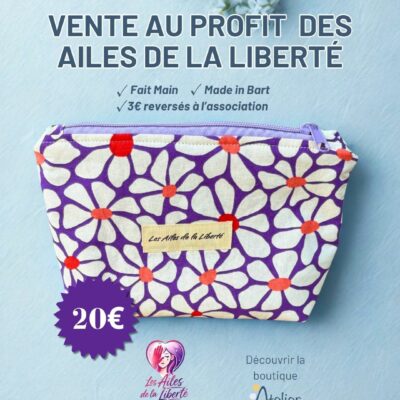 Petite trousse de toilette au profit des ailes de la liberté (Copie)