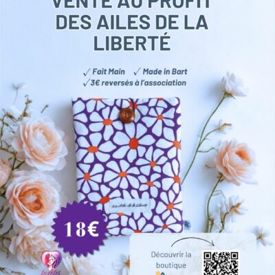 Pochette à livre au profit des ailes de la liberté