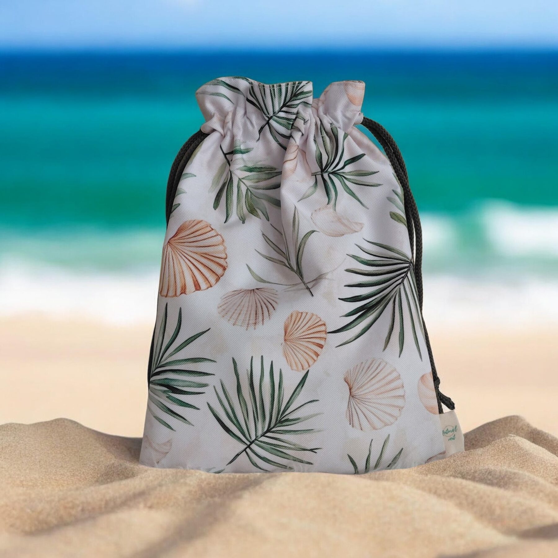 Pochon maillot de bain imperméable – Bikini Bag fait main – Sac plage pratique et élégant – Image 2