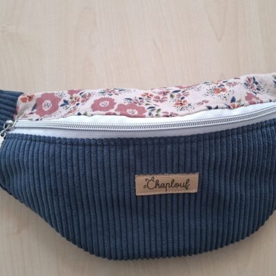 Sac banane velours côtelé MODELE UNIQUE
