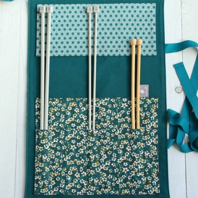 organisateur tricot aiguilles droites