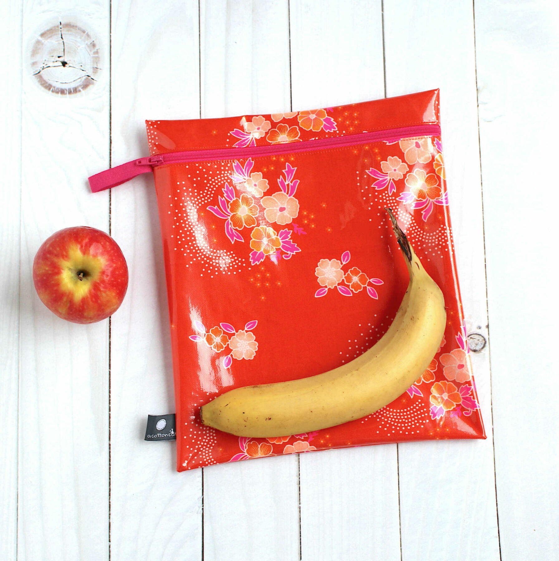 Pochette enduite maillot mouillé, trousse impermeable XL zippée, sac pique nique – Image 4